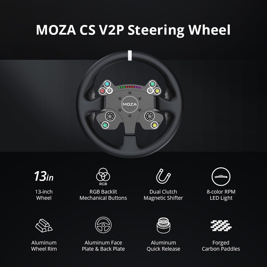 Simracing CS V2P Racing Wheel for PC - Image 6