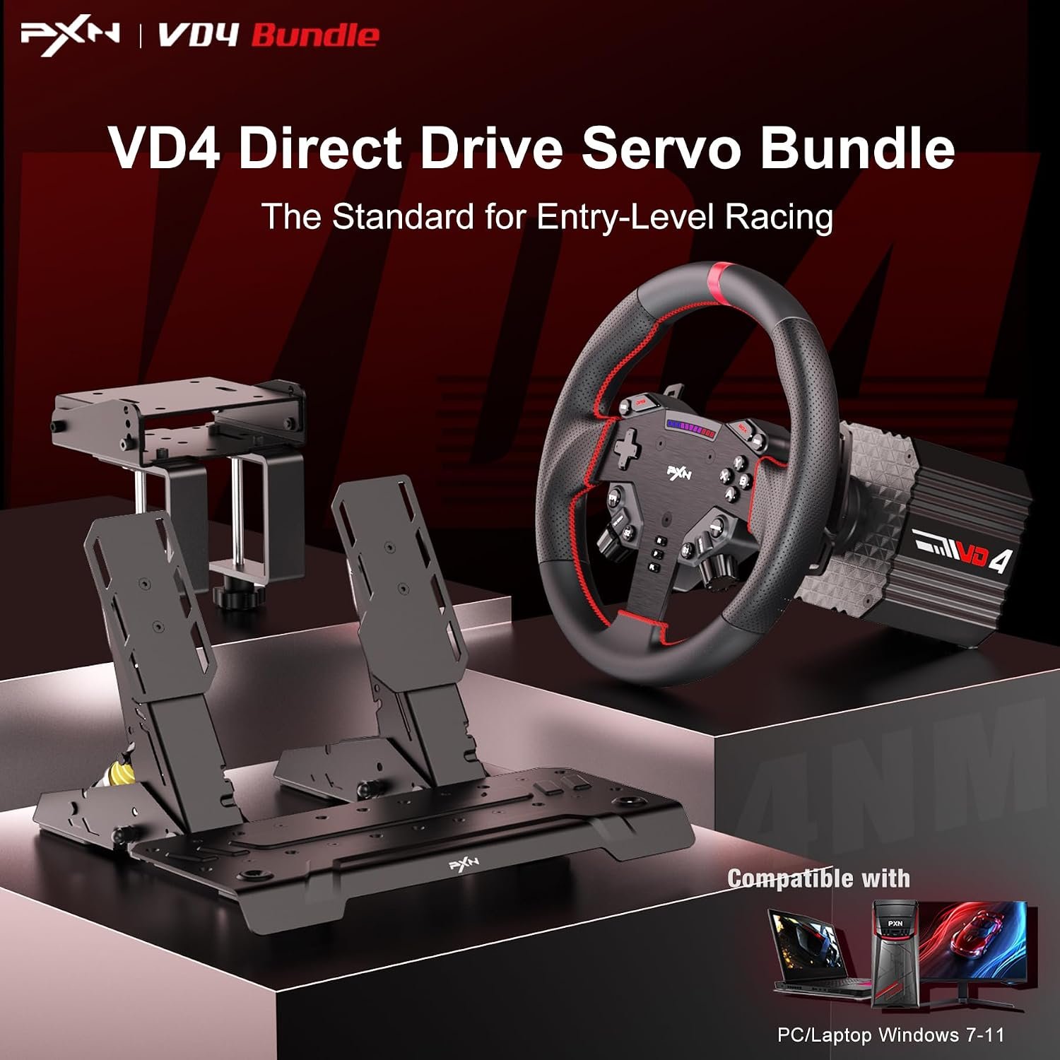 Direct Drive Wheel Base Bundle: 2-Pedal Set for PC - Image 2