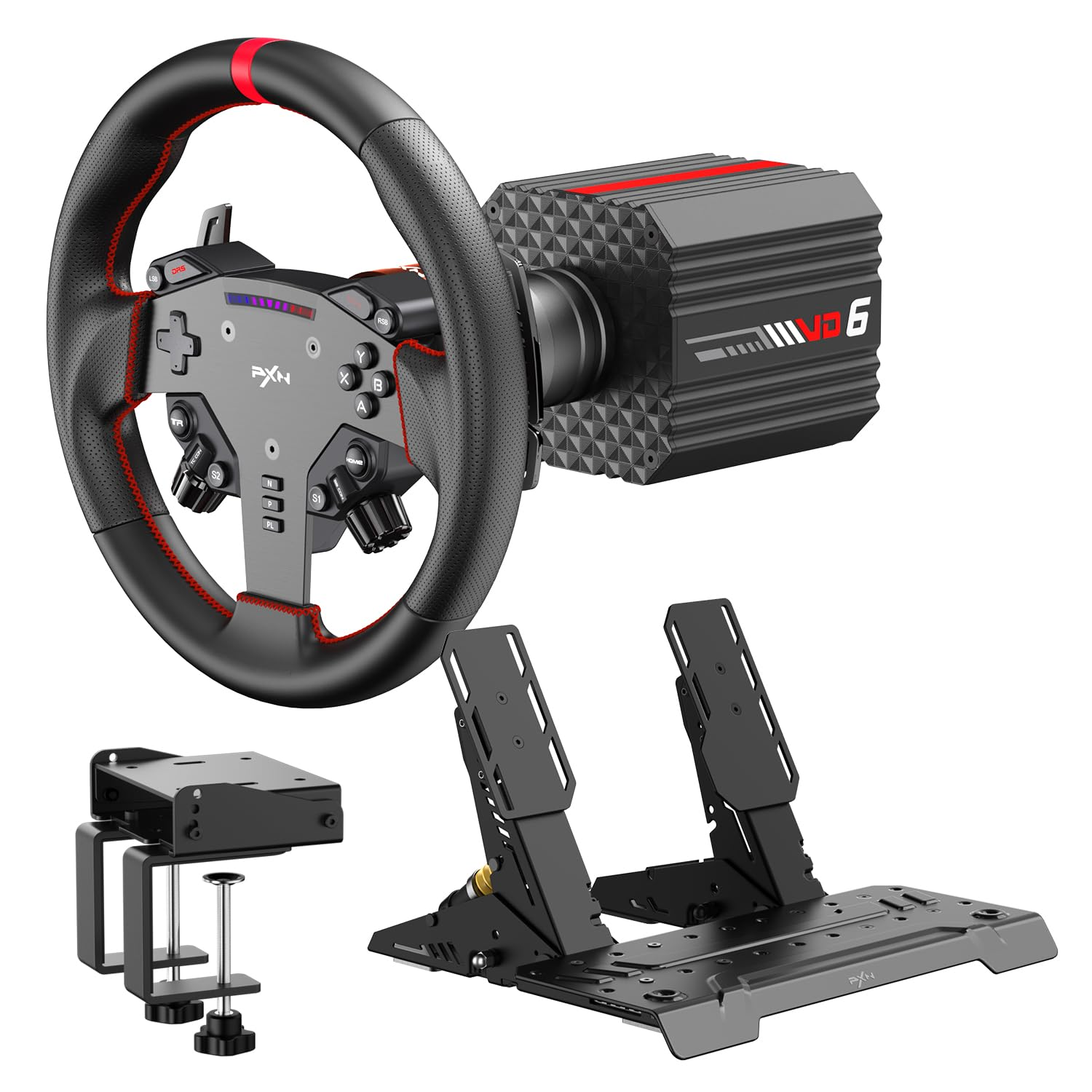Direct Drive Wheel Base Bundle: 2-Pedal Set for PC